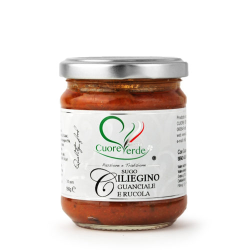 Sugo-ciliegino-guanciale-e-rucola