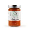 Sugo all'Amatriciana realizzato con pomodori italiani e guanciale di suino stagionato locale