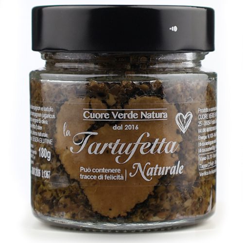 La-Tartufetta salsa tartufata con fetta di tartufo a vista-realizzata a mano con ingredienti naturali e selezionati